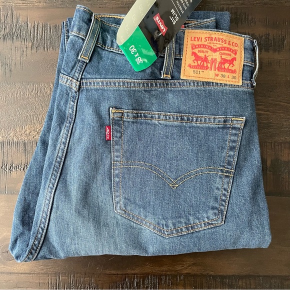 *NEW* LEVI’S 38x30 SLIM FIT 511™ MEN'S JEANS - Picture 8 of 13